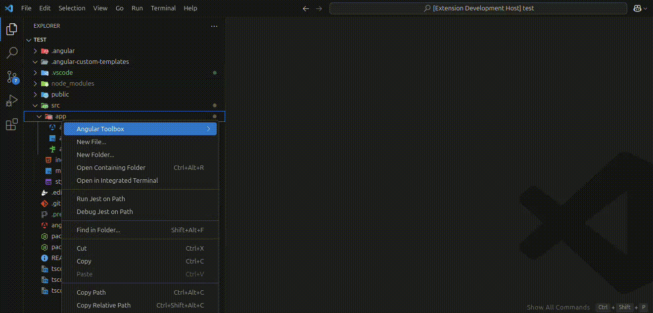 A GIF showing the right-click context menu workflow in action.
